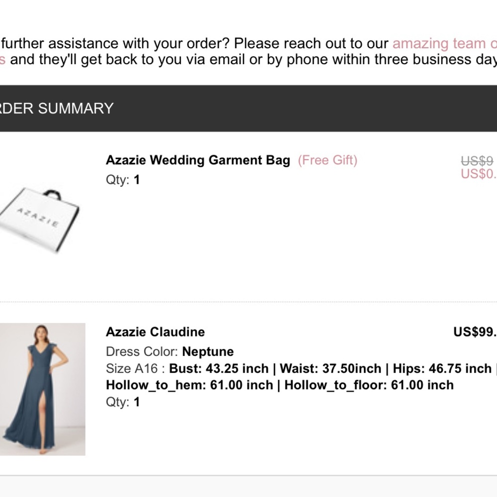 Azazie “Claudine” bridesmaid dress in Neptune